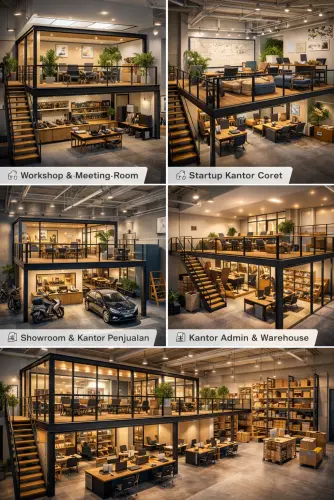 Mezzanine Ruang Kantor di Pebayuran